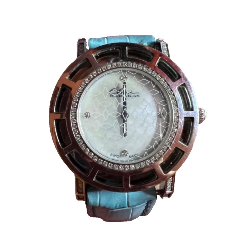 Elini Barokas Swiss Watch Diamond Mother Of Pearl Dial